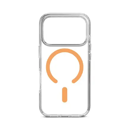 Aiino - Frozen Case with magnet for iPhone 17 Pro - Peach