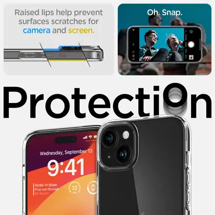 Spigen kryt Crystal Flex pro iPhone 15 Plus - Crystal Clear