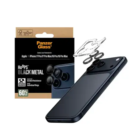 PanzerGlass ochranné sklo Hoops pre iPhone 17 Pro/17 Pro Max - Black