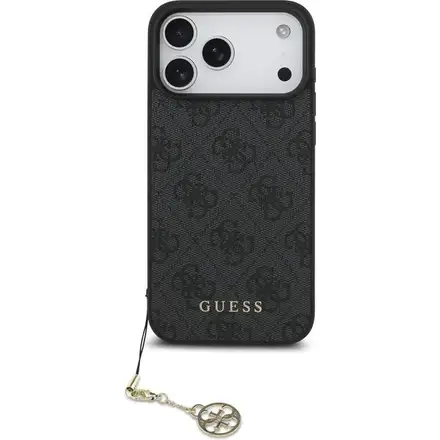 Guess 4G Charm MagSafe kryt iPhone 17 Pro šedý