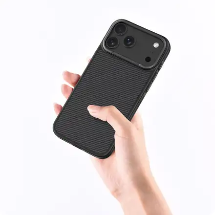 Comma kryt Kevlar Magnetic Shockproof Case pre iPhone Air - Black