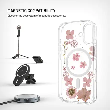 FIXED kryt MagBloom s podporou Magsafe pro Apple iPhone 17, Pink Blossom