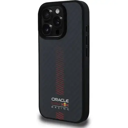 Red Bull Carbon Powerbar MagSafe Zadný Kryt pre iPhone 16 Pro Max čierny