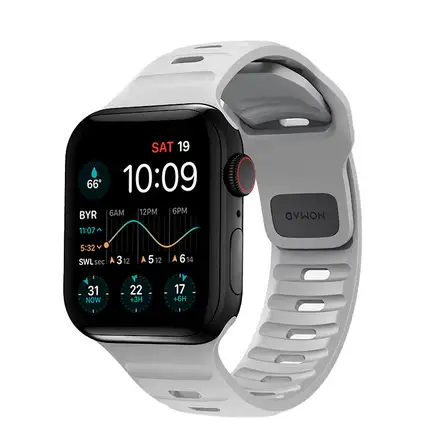 Nomad remienok Sport Strap pre Apple Watch 44-49mm - Lunar Gray