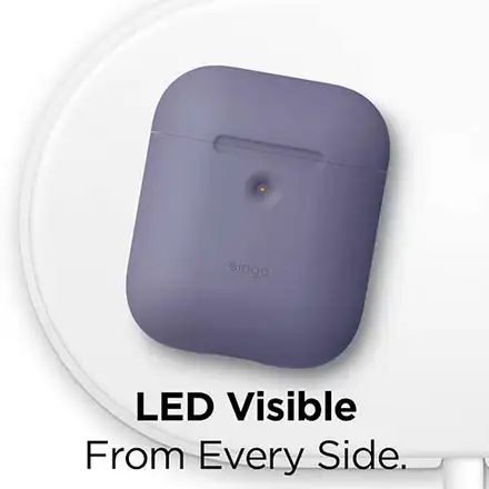 Elago Airpods 2 Silicone Case - Lavender Gray