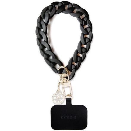 Guess Univerzálny Popruh na Ruku 4G Charm čierny