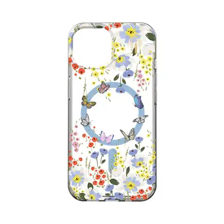 iDeal Fashion Clear Case MagSafe iPhone 13/14/15 Artistic Garden