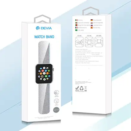 Devia Apple Watch Elegant Series Milanese Loop 44/45/46mm - Space Black