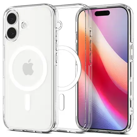 Spigen kryt Ultra Hybrid Magsafe pre iPhone 17 - Clear White