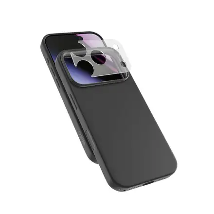 Epico Silicone Pro Mag+ Case iPhone 17 Pro/18 Pro Qi2 & MagSafe Compatible - black (camera island protector)