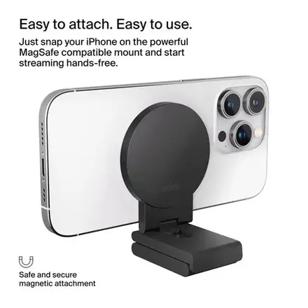 Belkin držiak iPhone Mount with MagSafe pre Mac Desktops and Displays - Black