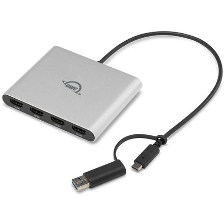 OWC USB-C Quad HDMI 4K Display Adapter - Silver