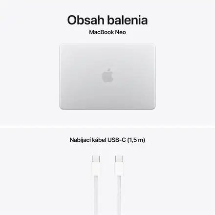 MacBook Neo 13" Apple A18 Pro 6C CPU 5C GPU 8GB 512GB Touch ID Strieborný SK