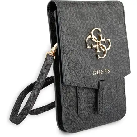 Guess PU 4G Metal Logo Taška na Telefón šedá