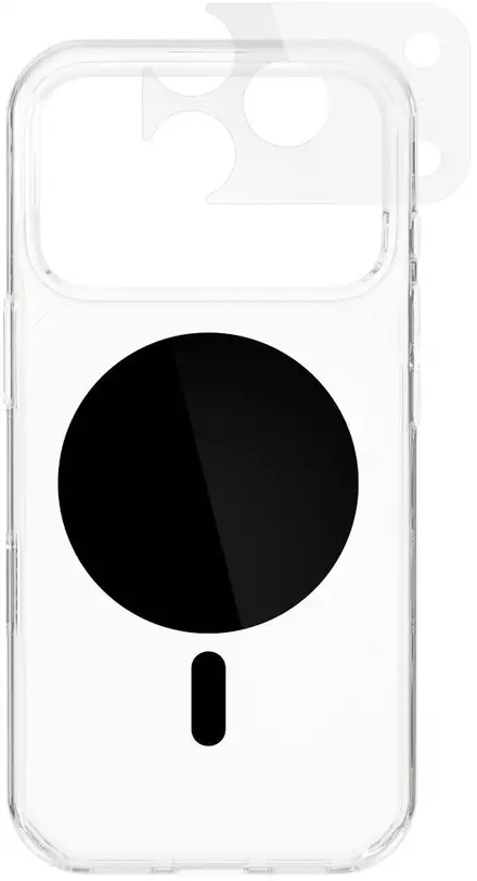 Epico Dot Mag+ Case iPhone 17 Pro/18 Pro Qi2 & MagSafe Compatible - black crossbody ready & camera island protector)