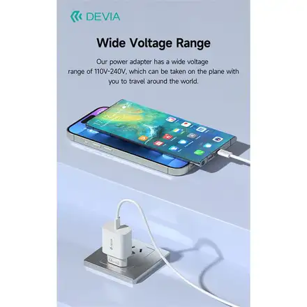 Devia sieťová nabíjačka Smart Series PD 30W with USB-C Cable - White