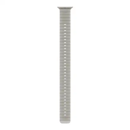Apple Watch 49mm Translucent Grey Ocean Band Extension - Natural Titanium Finish