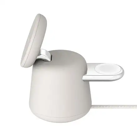 Belkin Boost Charge Pro 2-in-1 Wireless Charging Dock with Qi2 15W - Sand