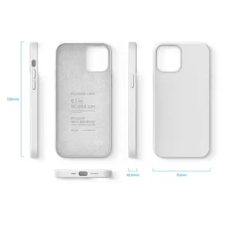 Elago kryt Silicone Case pre iPhone 12/12 Pro - White
