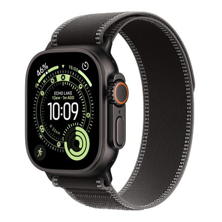 Apple Watch Ultra 3 GPS + Cellular 49mm Čierny titán s čiernym trailovým ťahom - M/L