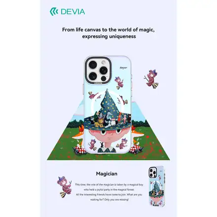 Devia kryt Canvas Series Magnetic Case pre iPhone 16 Pro Max - Magician