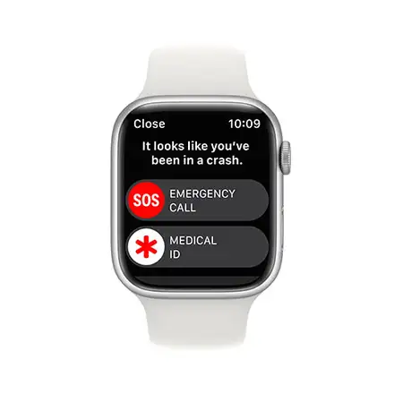 Apple Watch Series 8 GPS 45mm puzdro zo strieborného hliníka *Použitý s DPH - Trieda B*