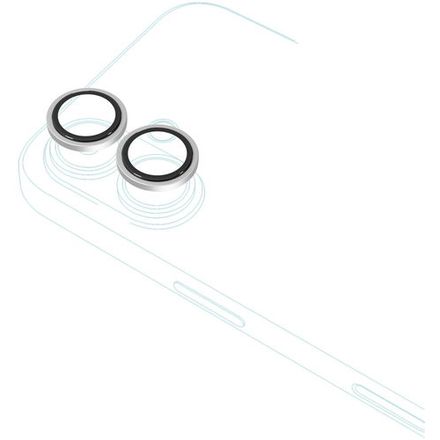 iStores by Epico Aluminium Lens Protectors Číry obraz iPhone 17 - strieborná