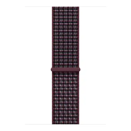 Apple Watch 46mm Burgundy Plaid Sport Loop