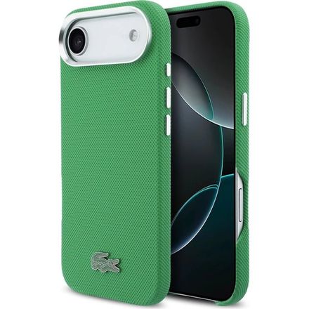 Lacoste Iconic Petit Pique Metal Logo MagSafe kryt iPhone Air zelený