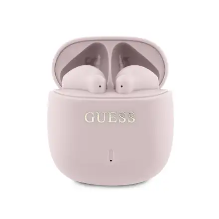 Guess Printed Classic Logo TWS Bezdrôtové Slúchadlá ružové