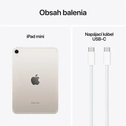 iPad mini Wi-Fi + Cellular 256GB Hviezdny biely (2024)
