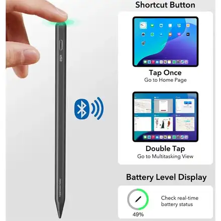 ESR stylus Geo Digital Pencil with built-in Apple Find My Technology - Black