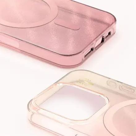 iDeal Fashion Clear Case MagSafe iPhone 16 Pro Rose Blush