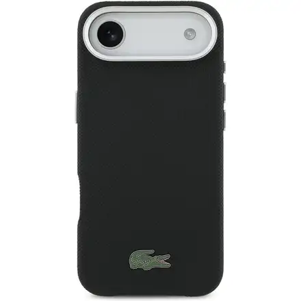 Lacoste Iconic Petit Pique Metal Logo MagSafe kryt iPhone Air čierny