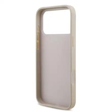 Guess PU 4G Metal Logo kryt iPhone 18 Pro ružová