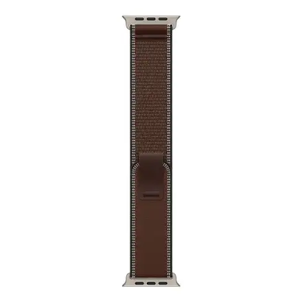 Apple Watch 49mm Dark Umber Trail Loop - M/L - Natural Titanium Finish
