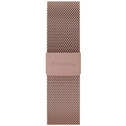 SwitchEasy remienok Mesh Stainless Steel pre Apple Watch 44/45/46mm - Rose Gold