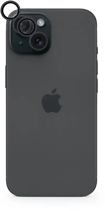 iStores by Epico Aluminium Lens Protector pre Apple iPhone 16 / 16 Plus - čierna