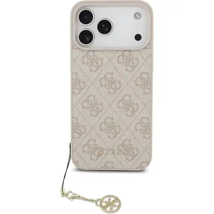 Guess 4G Charm MagSafe kryt iPhone 17 Pro ružový