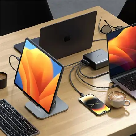 Satechi USB-C 200W 6-Port PD GaN Charger - Space Gray