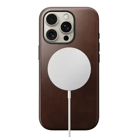 Nomad kryt Modern Leather Case Magsafe Horween pre iPhone 16 Pro Max - Rustic Brown