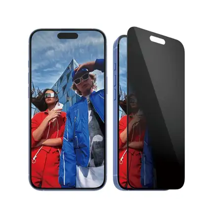 PanzerGlass ochranné sklo UWF Privacy pre iPhone 16 Plus/15 Plus - Black Frame