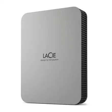 LaCie ext. HDD 4TB Mobile Drive 2.5" USB 3.2 Gen 1 - Moon Silver