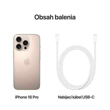 iPhone 16 Pro 128 GB púštny titán *Trieda A*