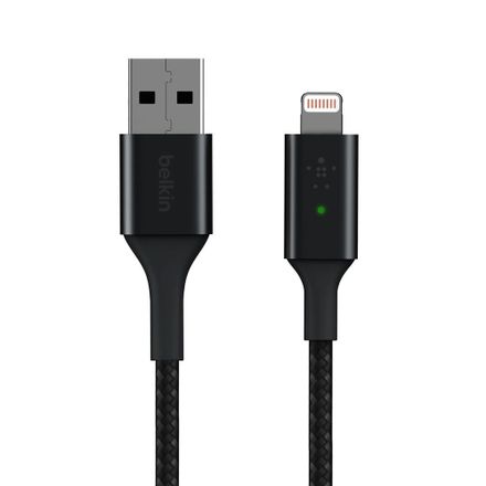 Belkin kábel Boost Charge Smart LED USB-A to Lightning 1.2m - Gray