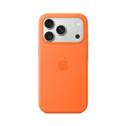 iPhone 17 Pro Silicone Case with MagSafe – Oranžová