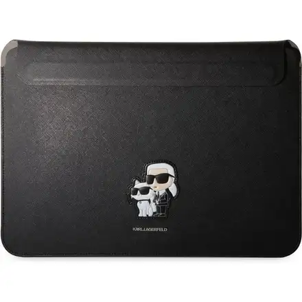 Karl Lagerfeld Saffiano Karl and Choupette Púzdro na MacBook 13/14" čierne