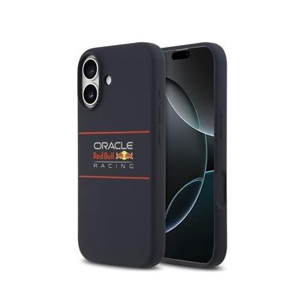 Red Bull Silicone Horizontal Logo MagSafe Zadný Kryt pre iPhone 17 modrý