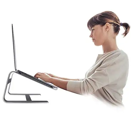 Macally stojan Astand pre Macbook - Space Gray Aluminium