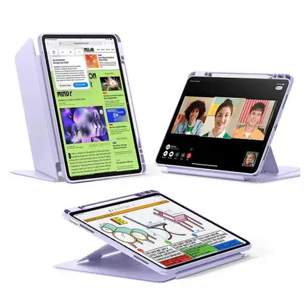 ESR puzdro Flip Magnetic Case pre iPad Air 13" M2/M3 - Light Purple